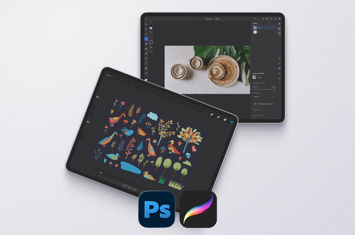 Procreate vs. Photoshop for iPad