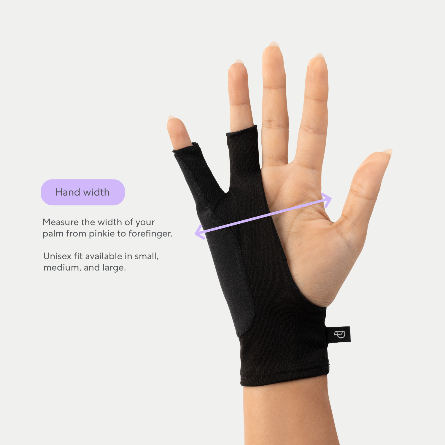 Paperlike's drawing glove comes in 3 sizes, small, medium, and large, fits both hands, made for men and women.