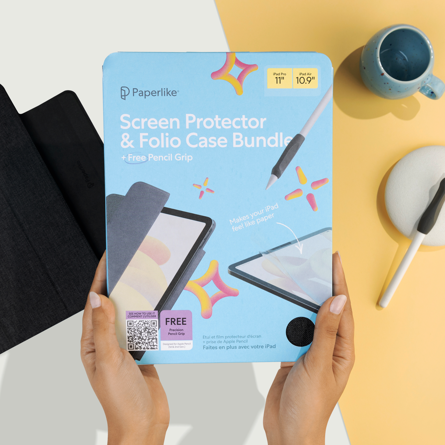 Paperlike Screen Protector + Folio Bundle - all-in-one professional iPad kit