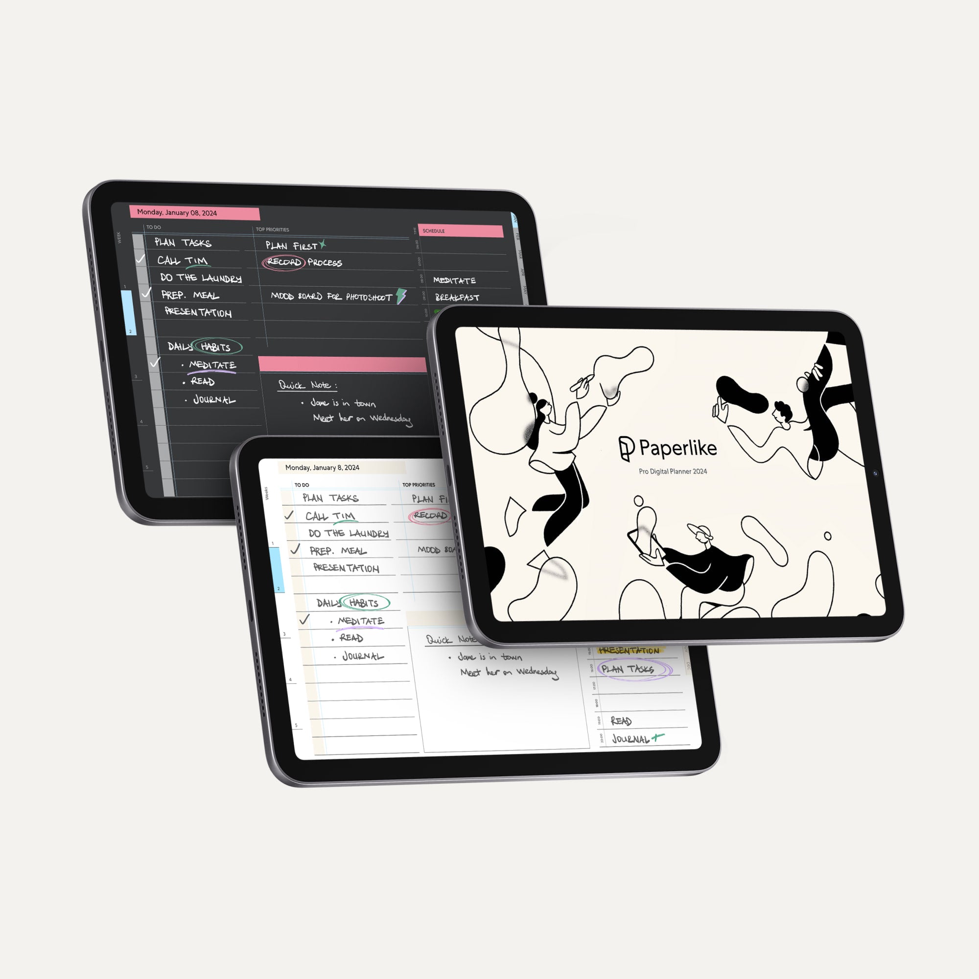 2023 Digital PRODUCTIVITY Planner for iPad and iPad Pro & Tablets