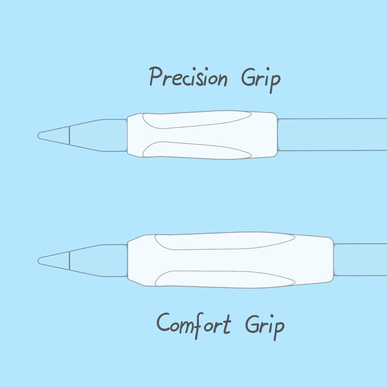 Pencil Grips Transparent