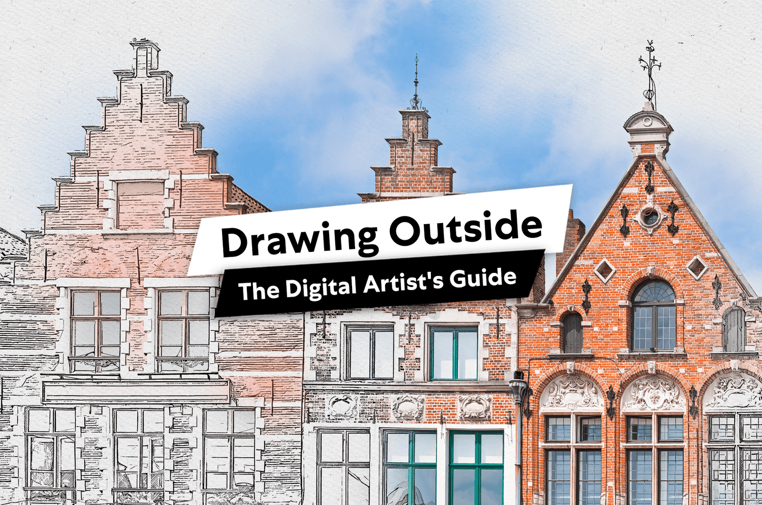 The title card image for "Drawing Outside: The Digital Artist's Guide."