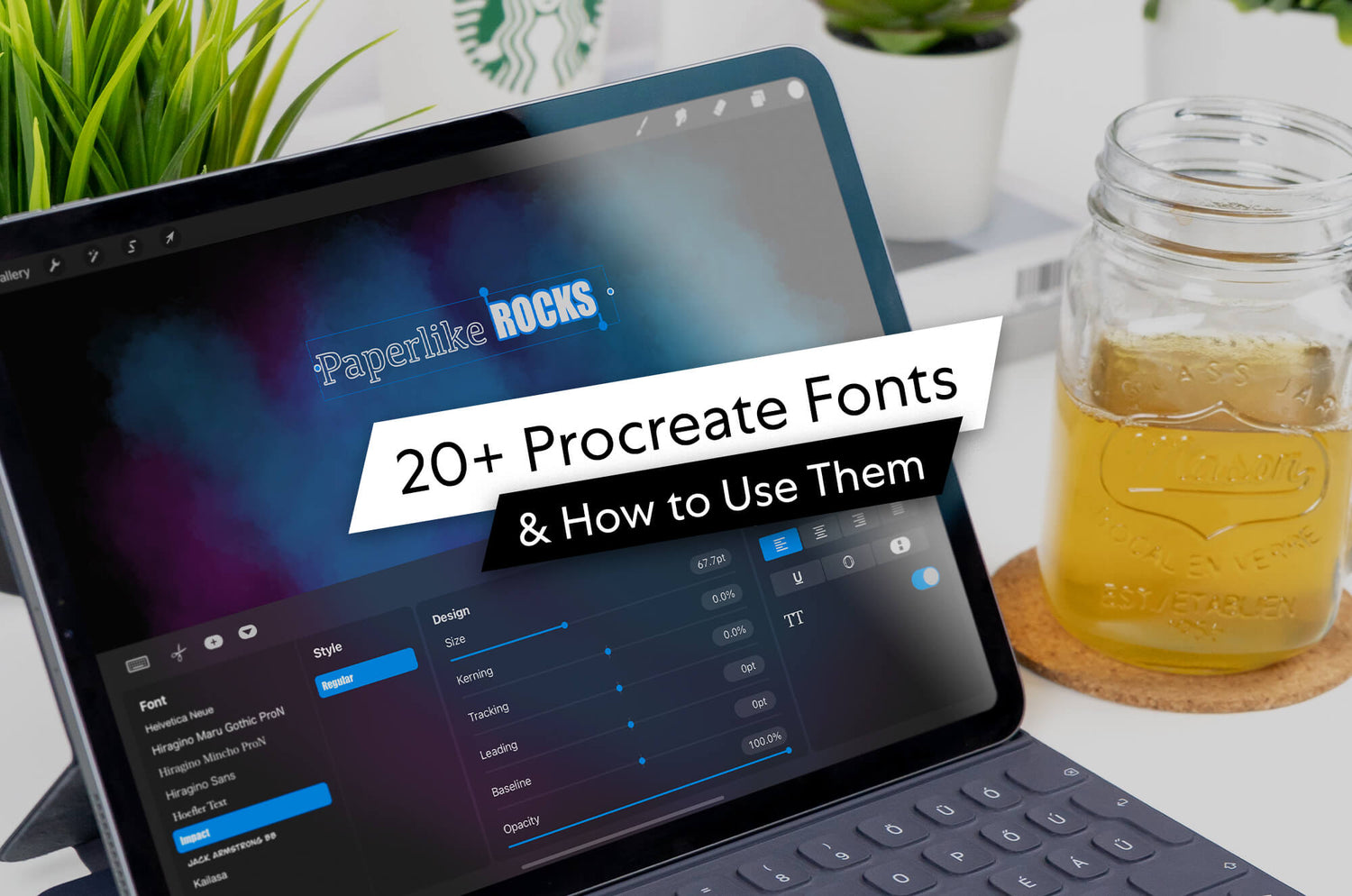 20+ Procreate Fonts & How to Use Them