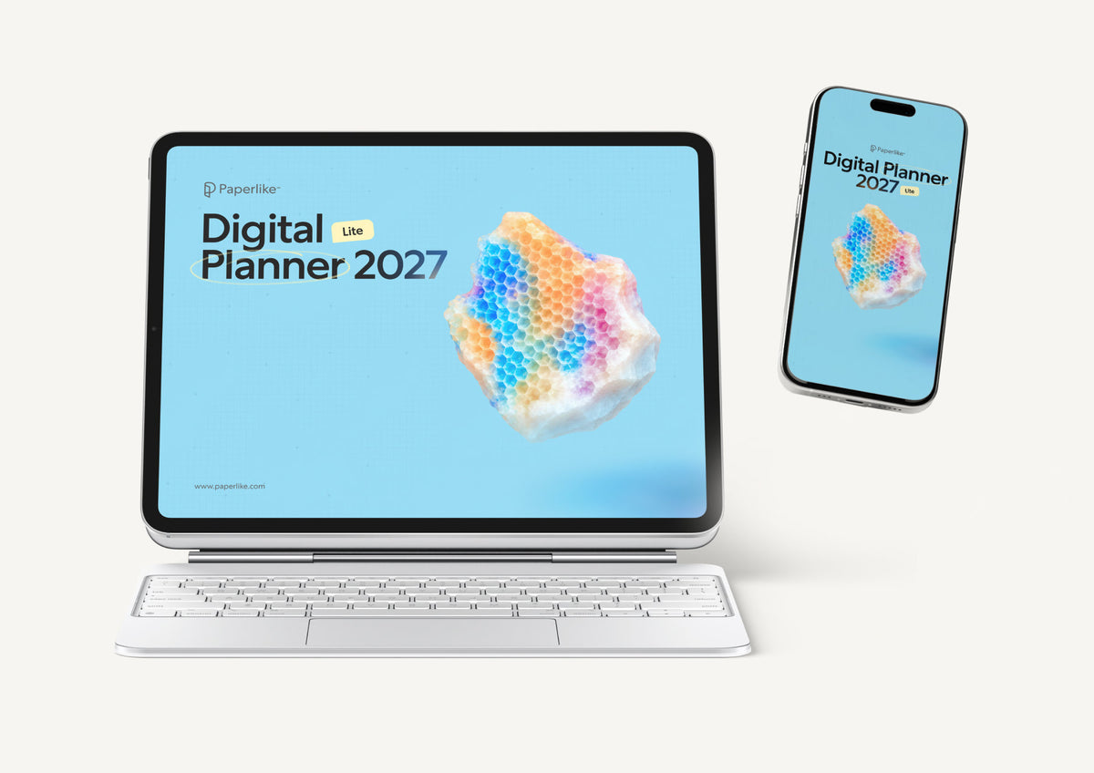Der kostenlose Digital Planner Lite von Paperlike auf einem iPad-Bildschirm.