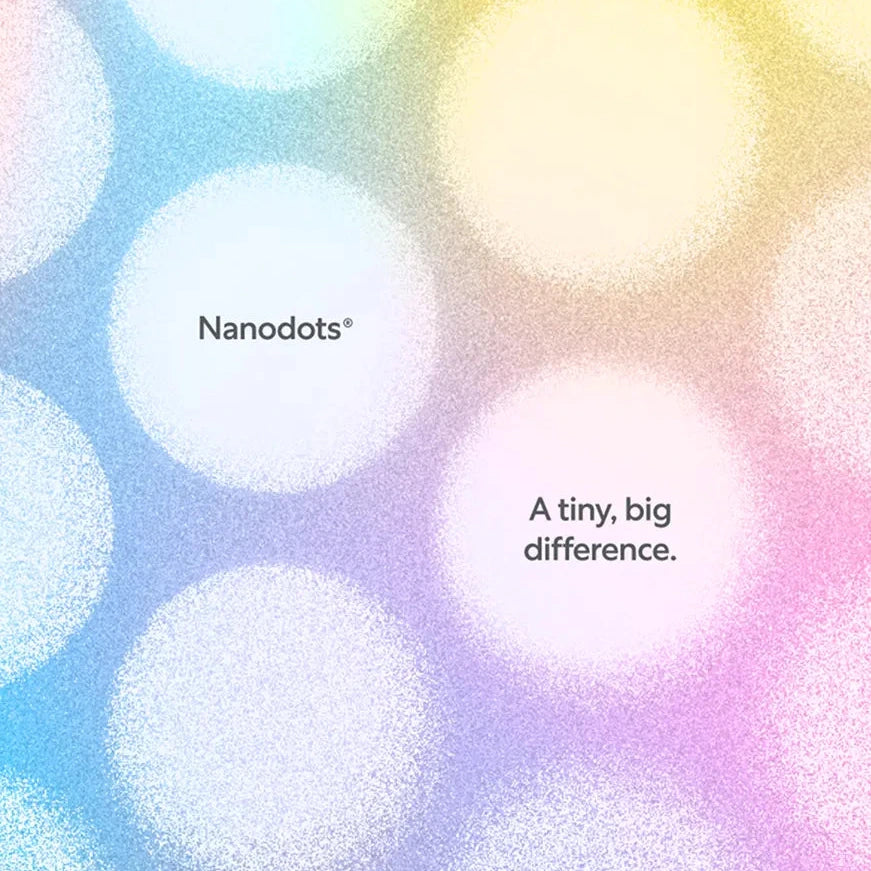 Paperlike Nanodots visualization with text: A tiny, big difference.