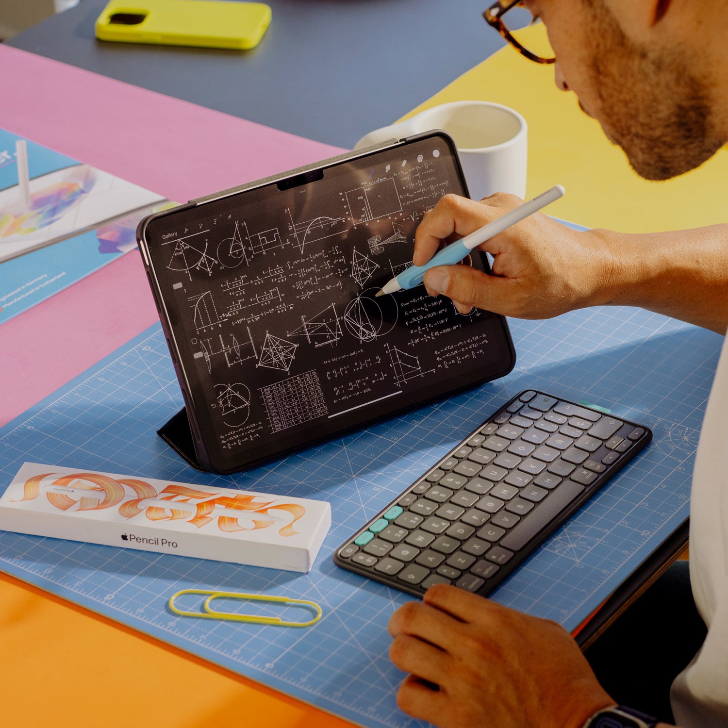 Technical Drawing on an Pad with Paperlike 3