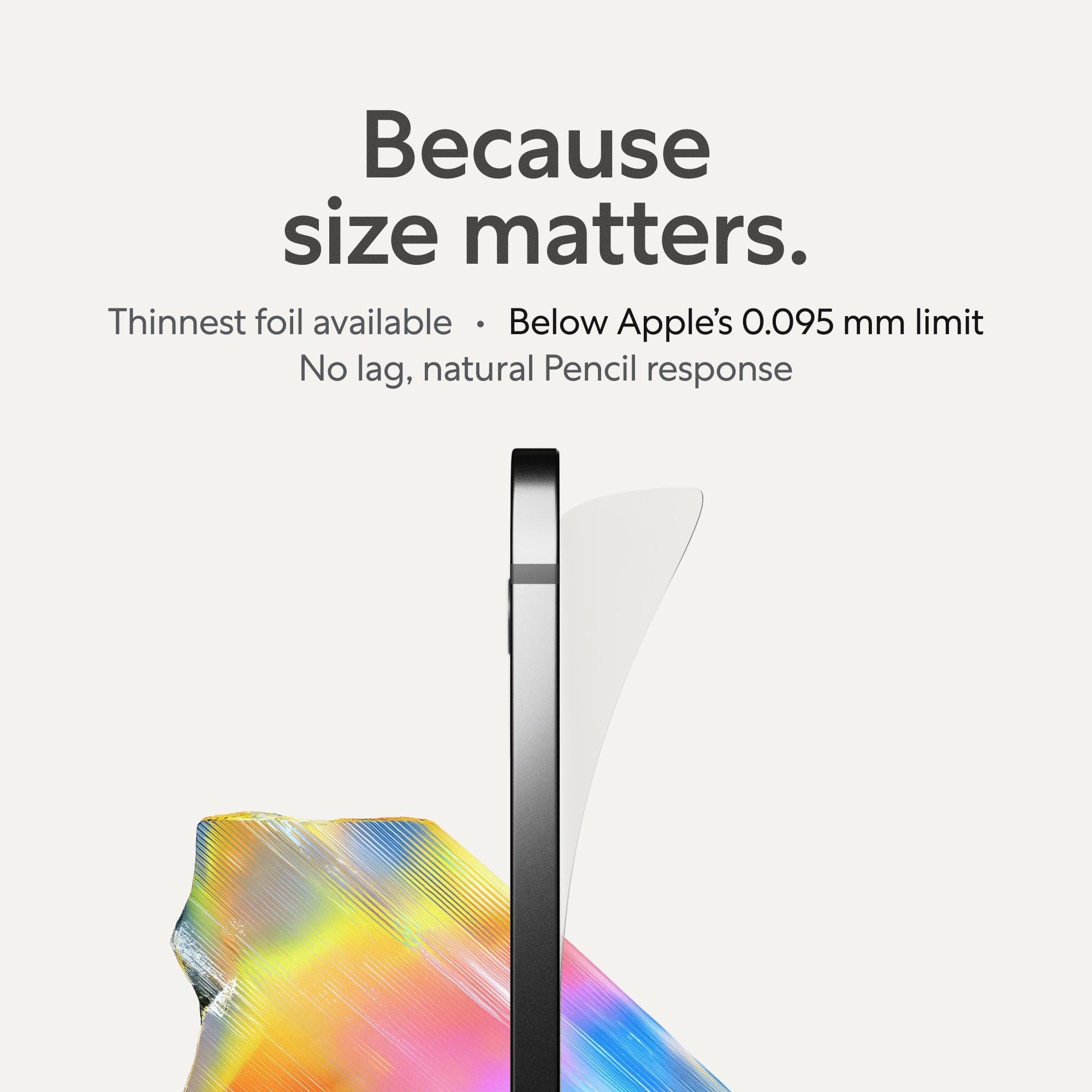 Paperlike 3. Thinnest foil. No Pencil lag.