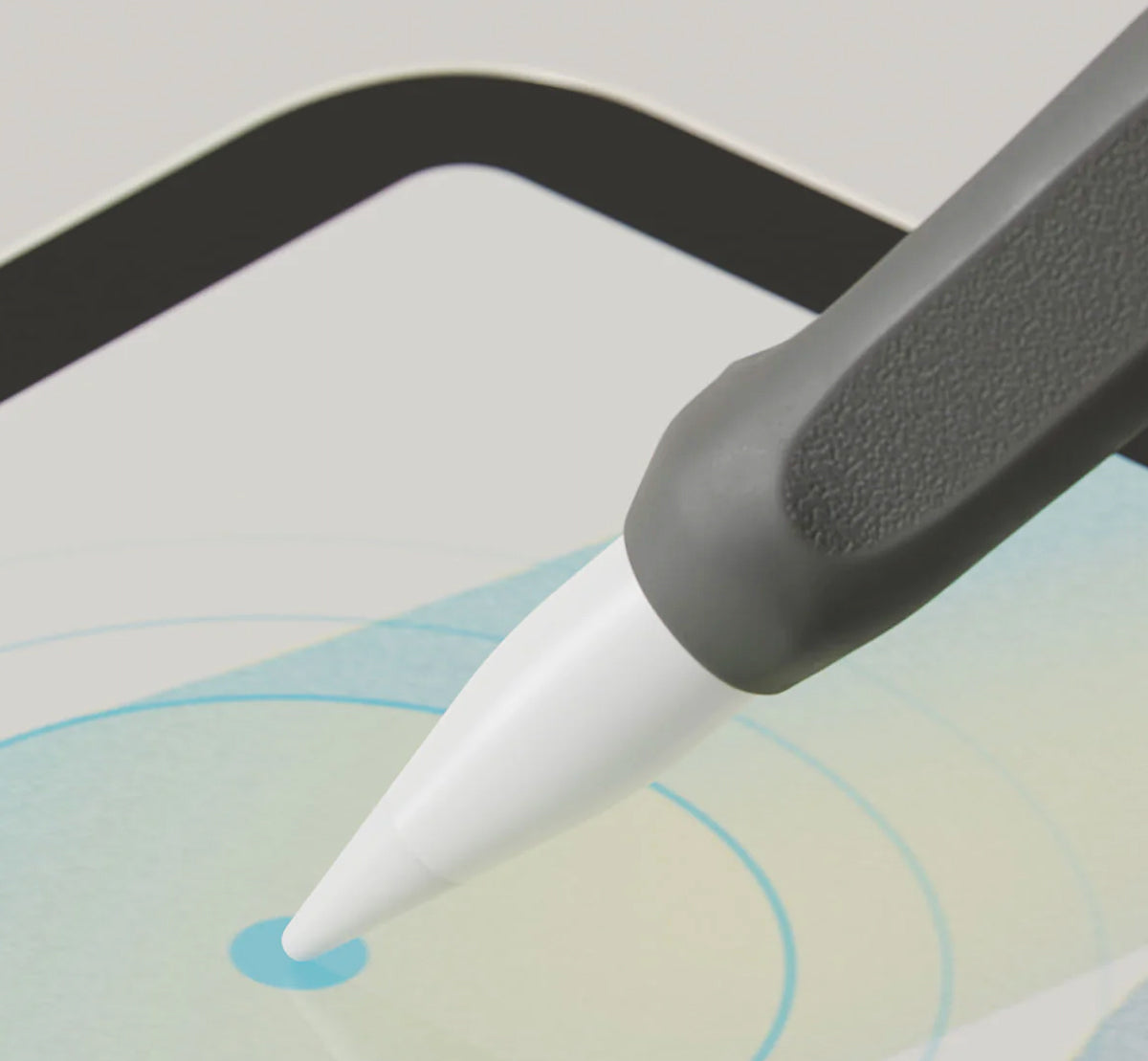 Apple Pencil on iPad with Paperlike