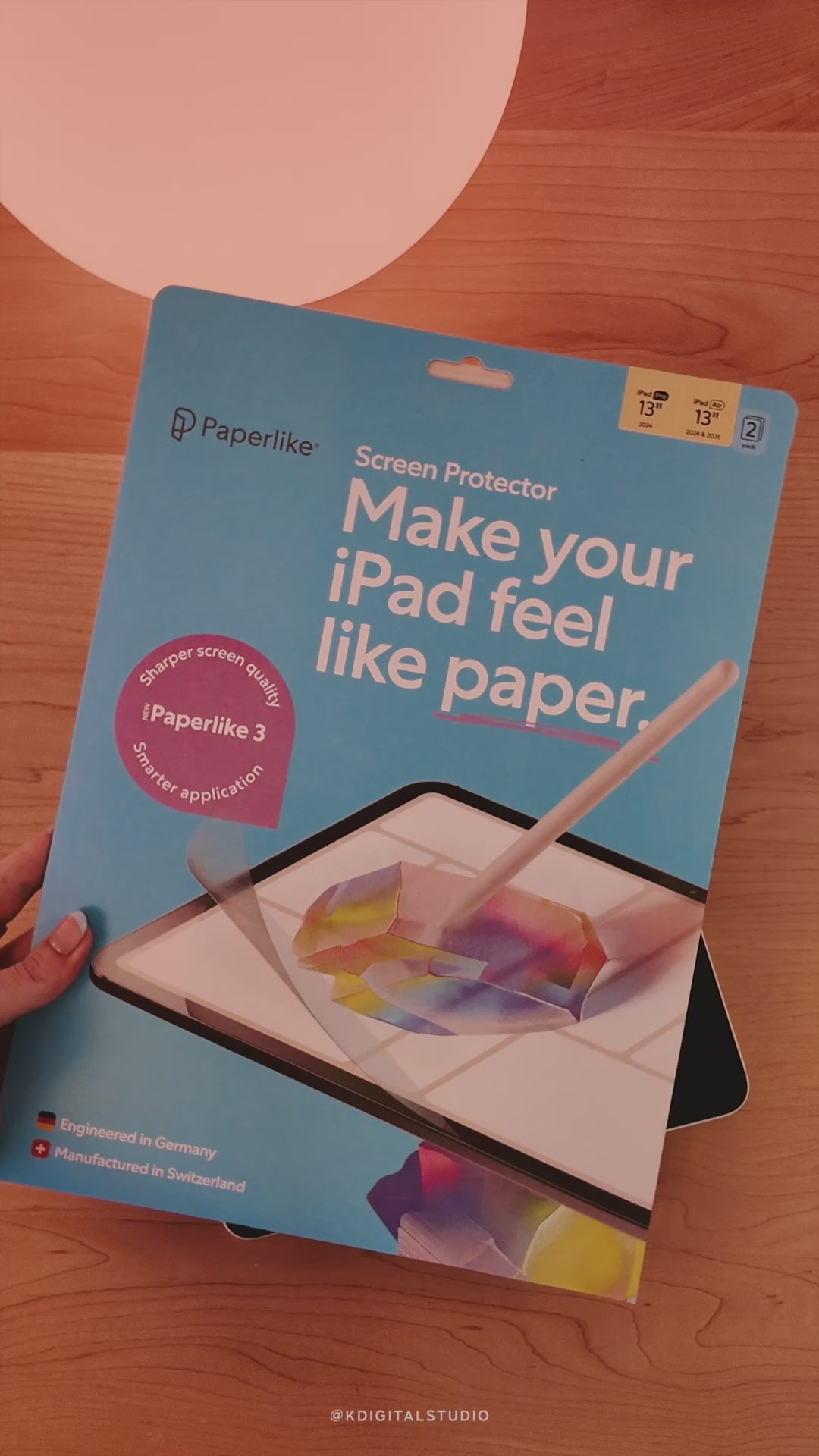 Paperlike™ 3 – iPad Screen Protector for Paper-Feel Writing & Drawing