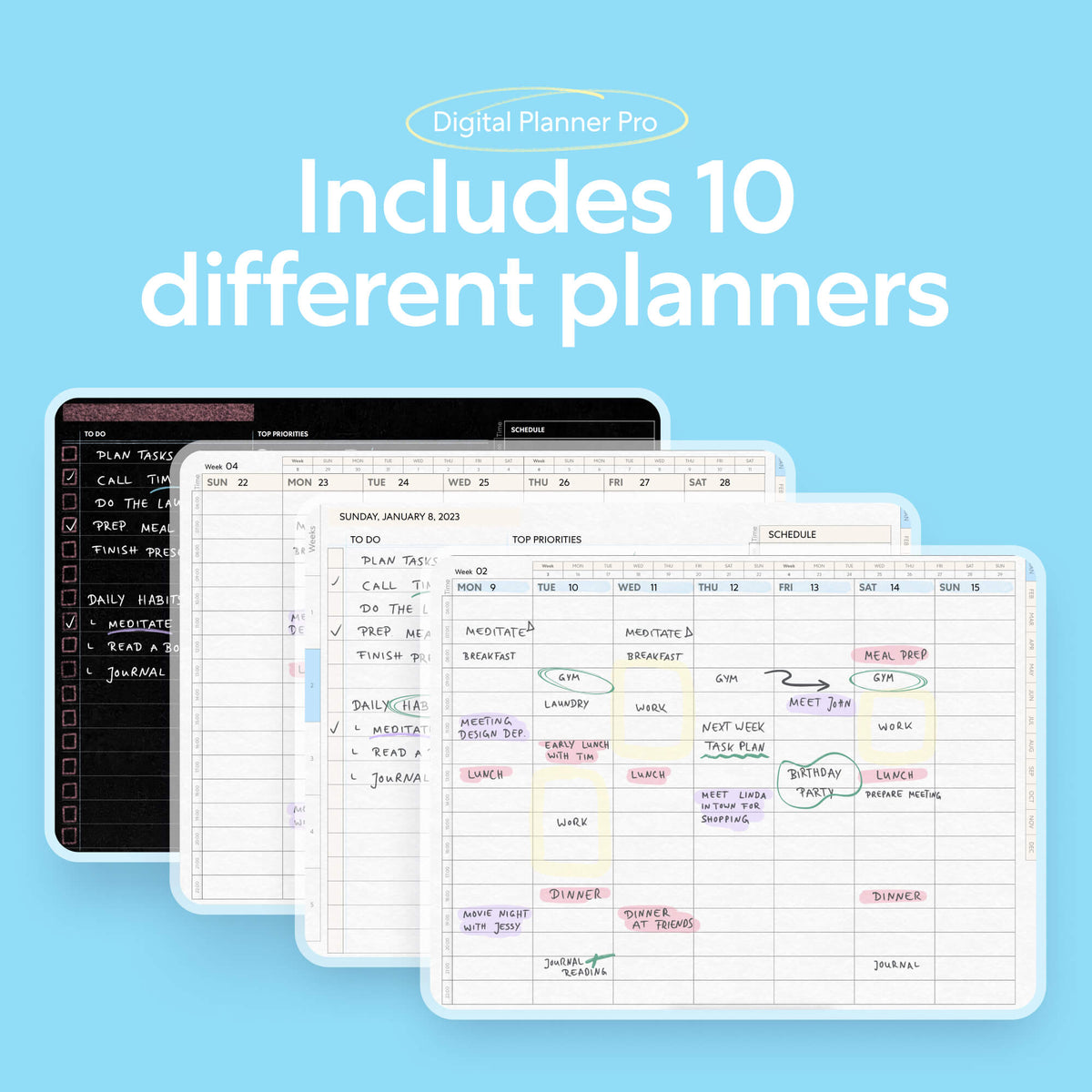 Digital Pro Planner Paperlike